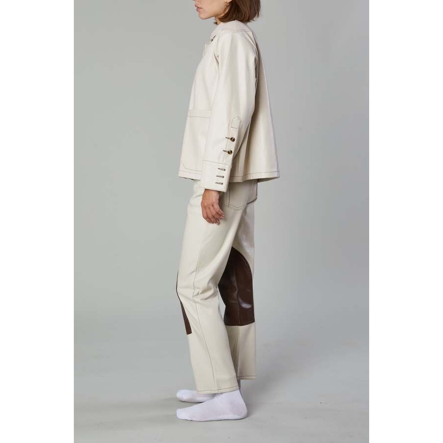 Nwt Still Here New York Tate Recycled Vegan Leather Jeans Size 26 — image 3 of 8